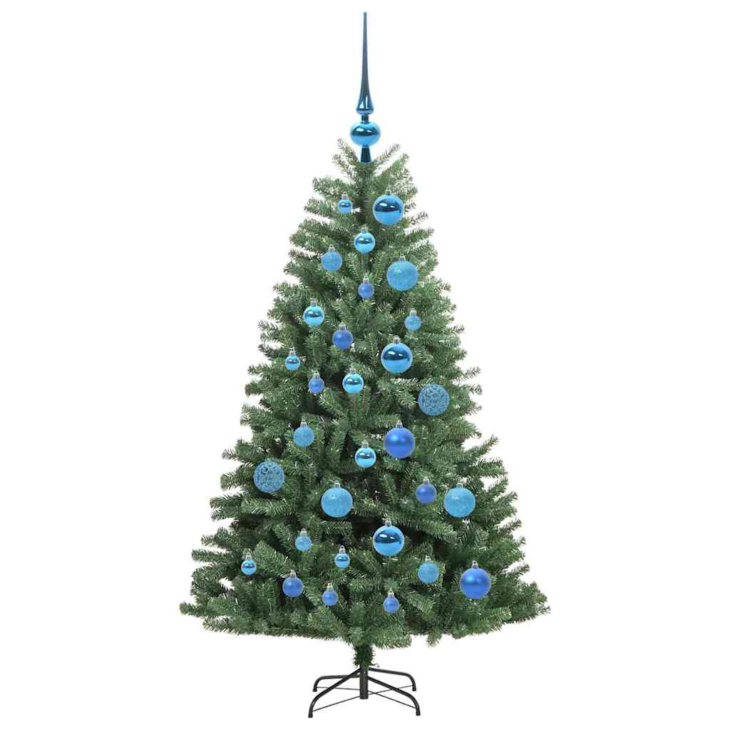 Umjetno božićno drvce s nogom Zelena 120 cm PVC i metal