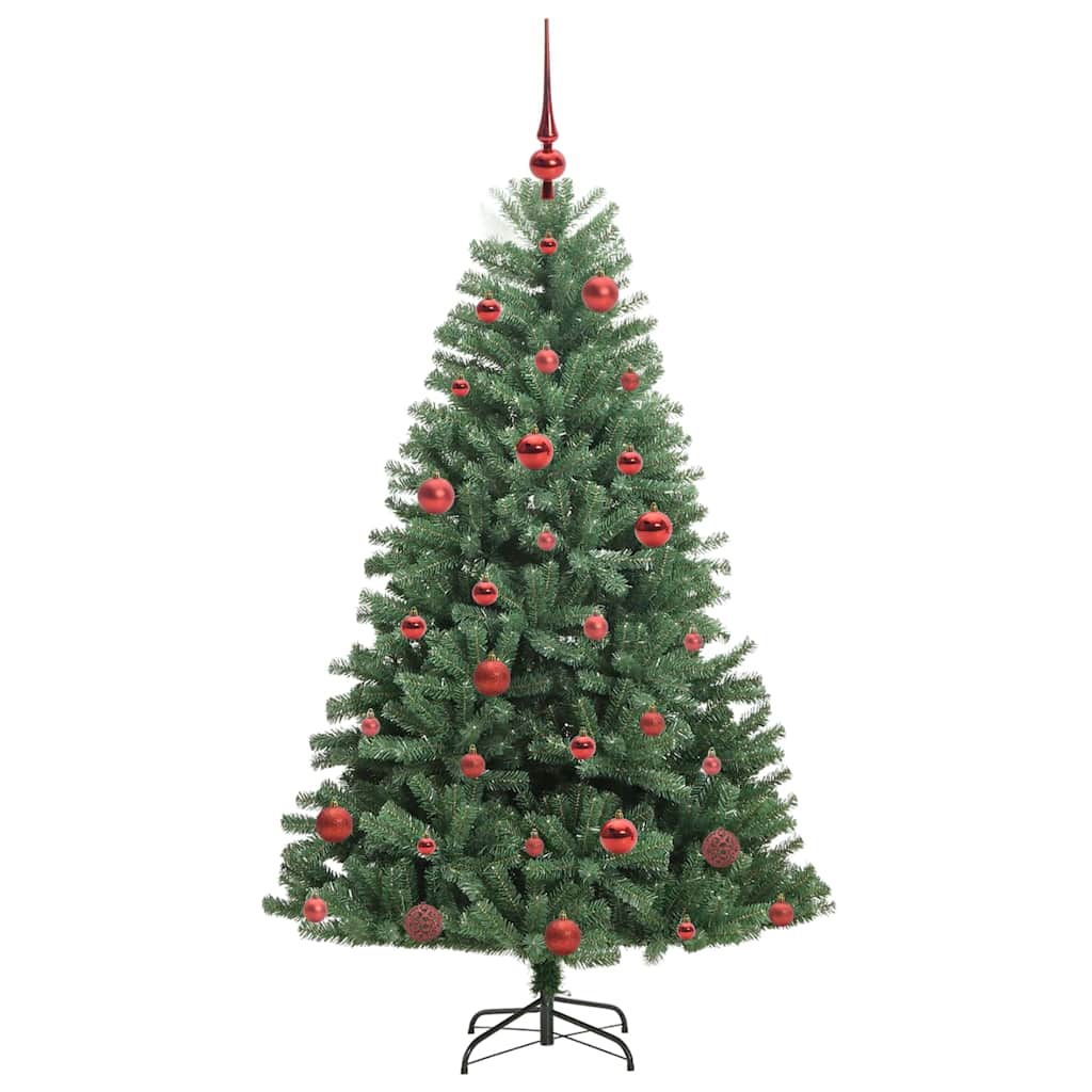 Umjetno božićno drvce s nogom Zelena 150 cm PVC i metal
