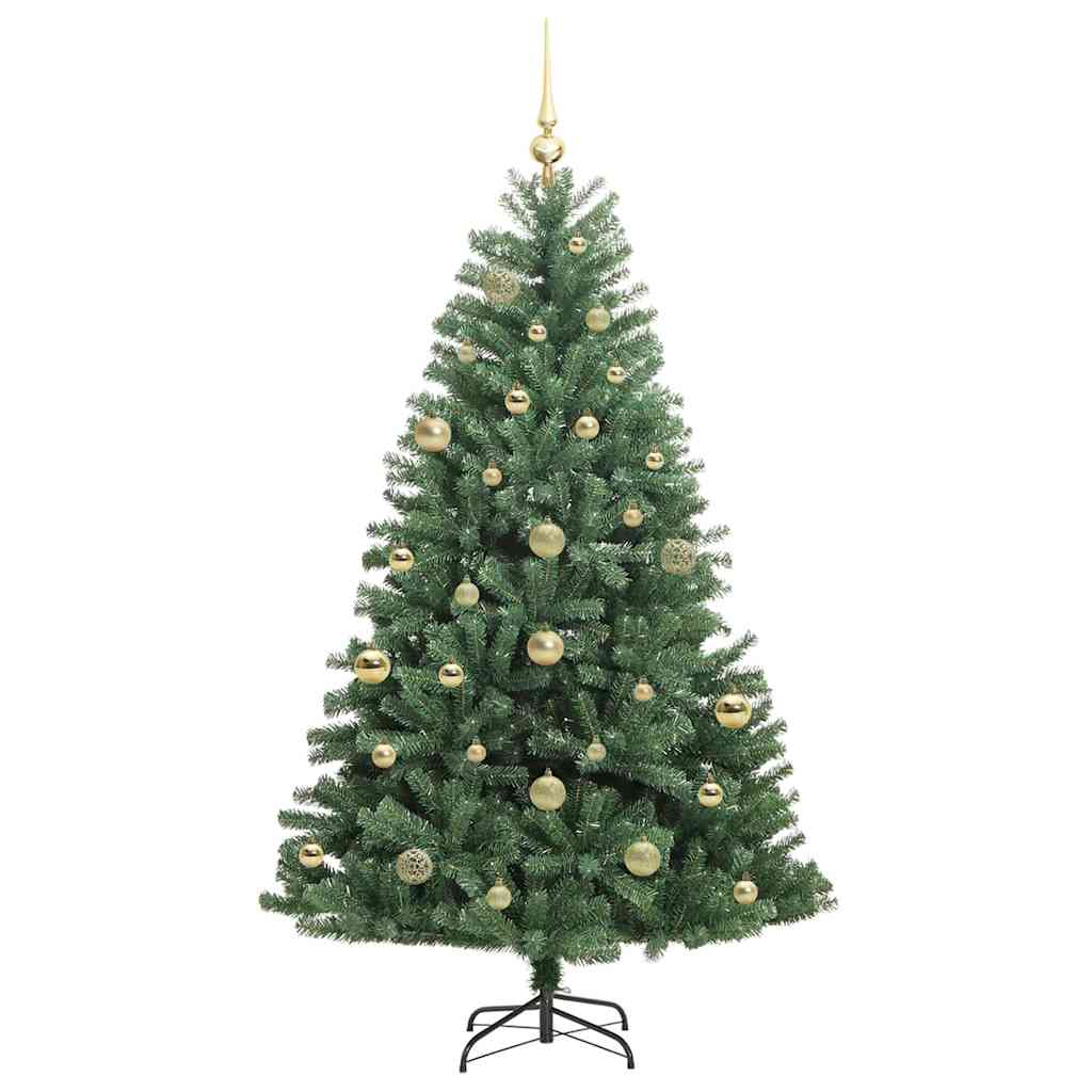 Umjetno božićno drvce s nogom Zelena 150 cm PVC i metal