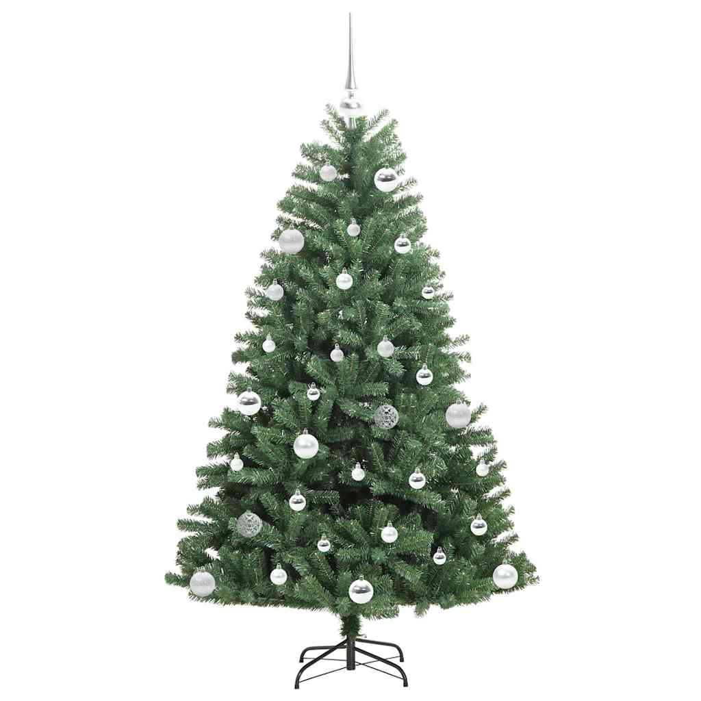 Umjetno božićno drvce s nogom Zelena 150 cm PVC i metal