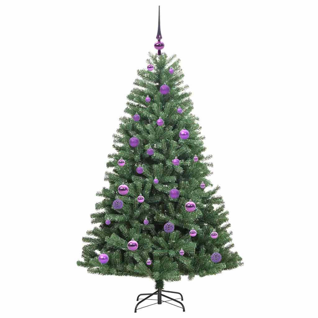 Umjetno božićno drvce s nogom Zelena 150 cm PVC i metal