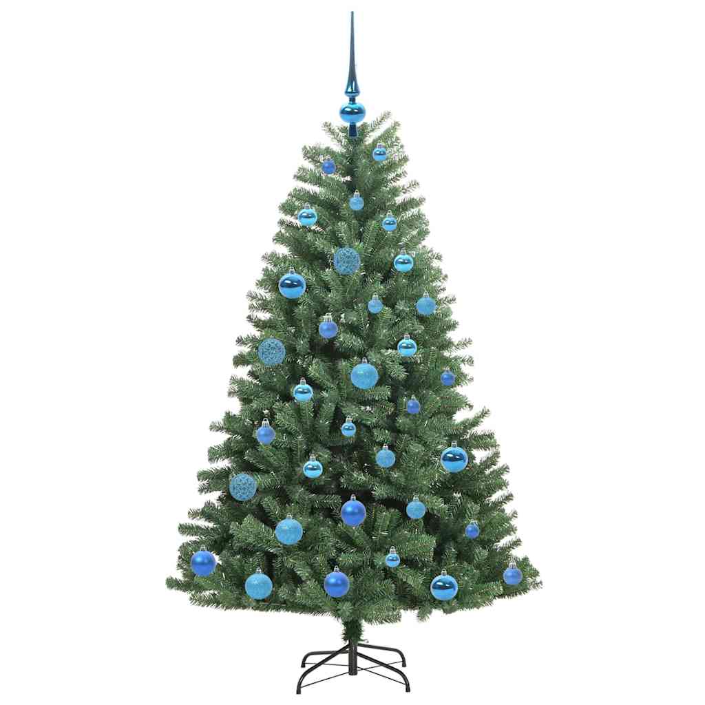 Umjetno božićno drvce s nogom Zelena 150 cm PVC i metal