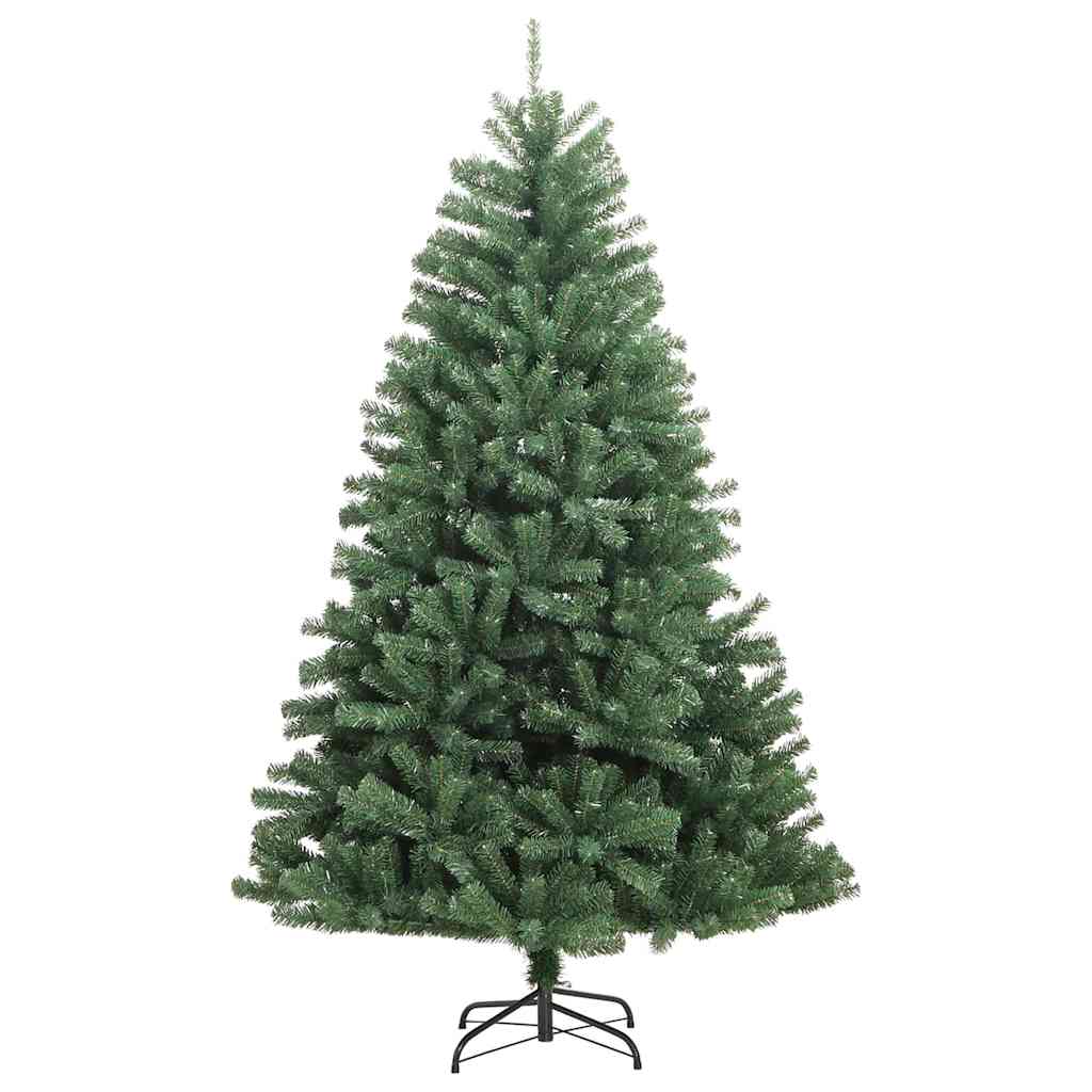 Umjetno božićno drvce s nogom Zelena 210 cm PVC i metal