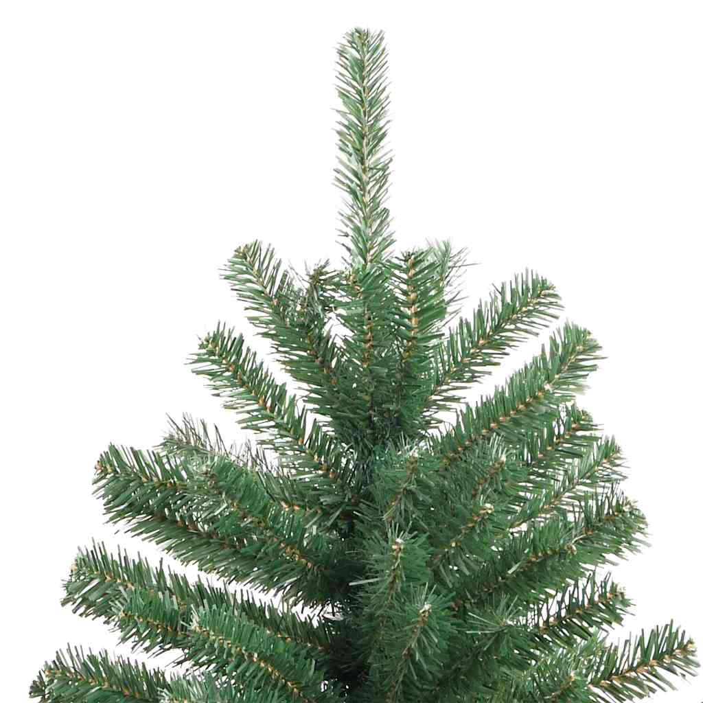 Umjetno božićno drvce s nogom Zelena 210 cm PVC i metal