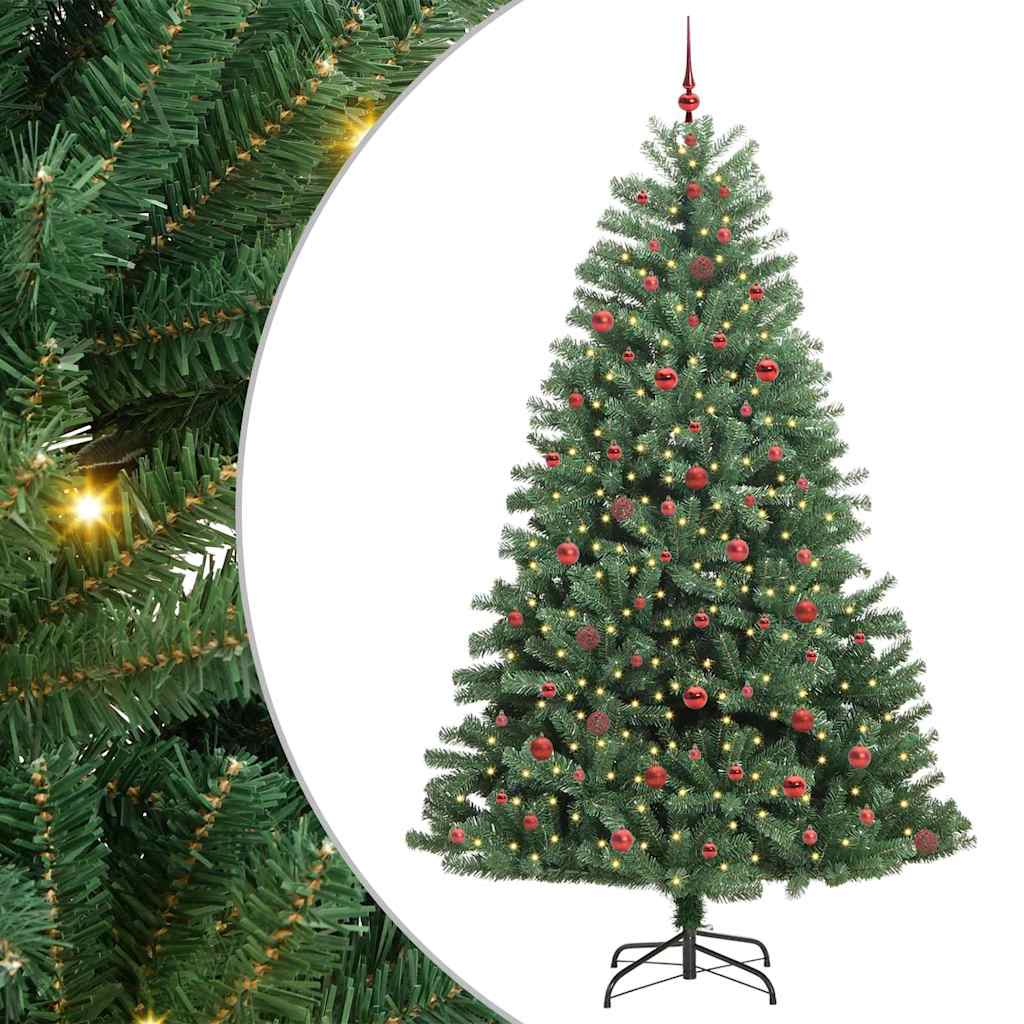 Umjetno božićno drvce s nogom Zelena 240 cm PVC i metal