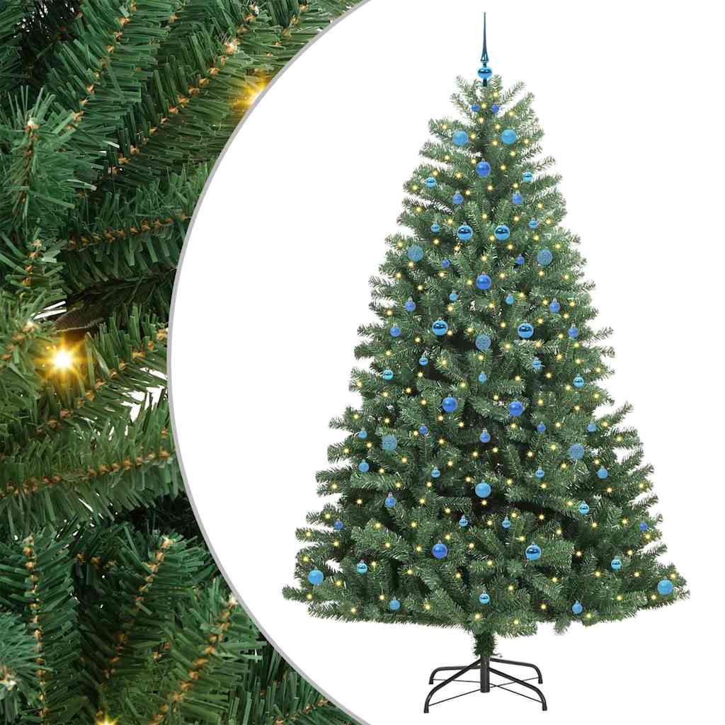 Umjetno božićno drvce s nogom Zelena 240 cm PVC i metal