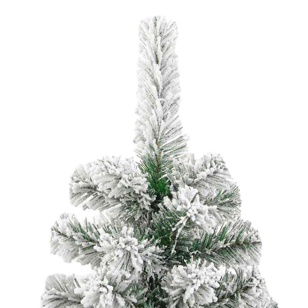 Umjetno božićno drvce s nogom Zelena i bijela 240 cm