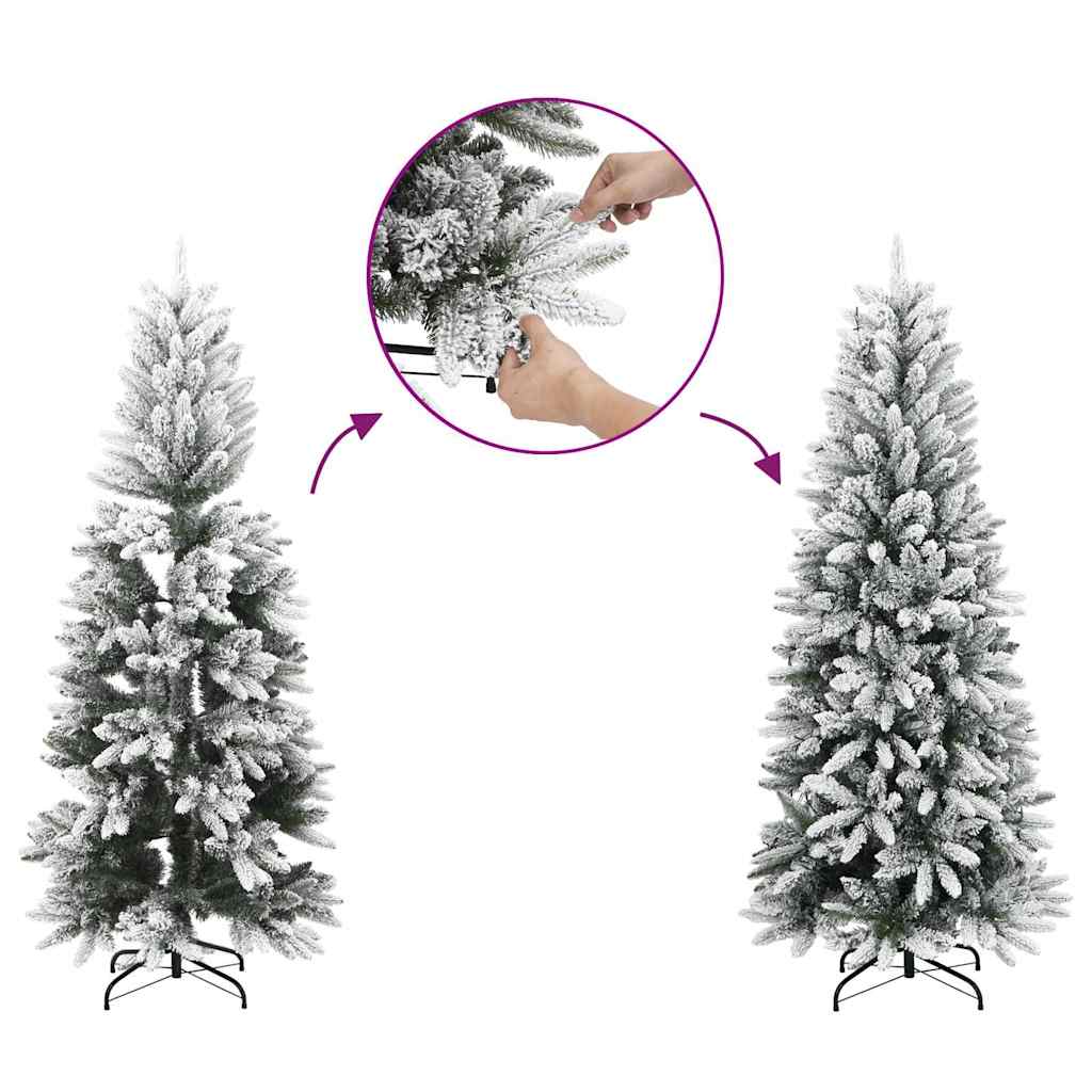 Umjetno božićno drvce s nogom Bijelo 120 cm PE i PVC