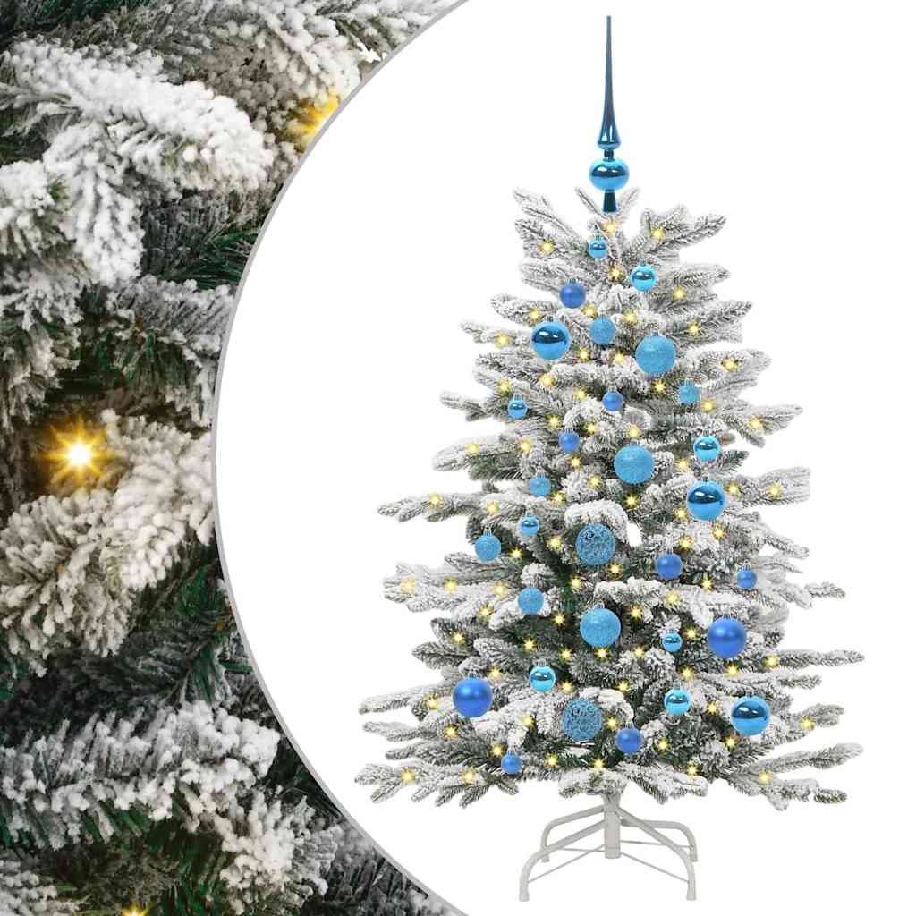 Umjetno božićno drvce s nogom Bijelo 120 cm PE i PVC