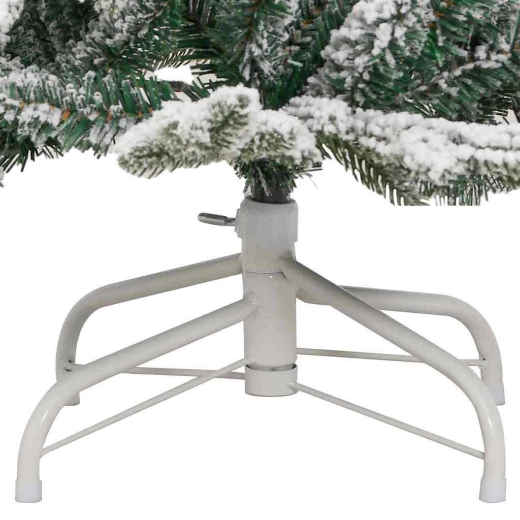 Umjetno božićno drvce s nogom Bijelo 150 cm PE i PVC