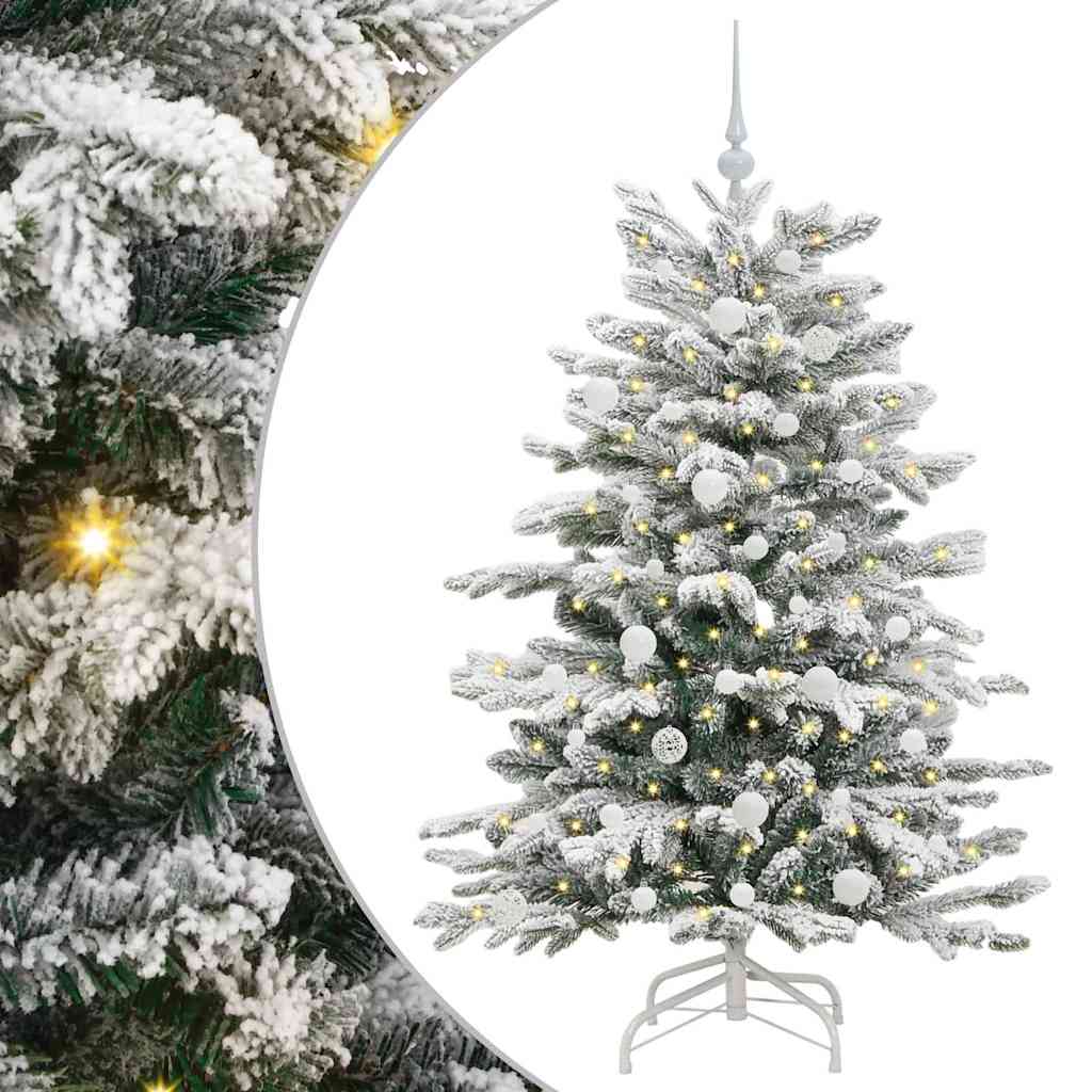 Umjetno božićno drvce s nogom Bijelo 150 cm PE i PVC