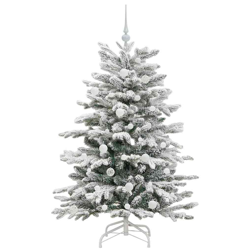 Umjetno božićno drvce s nogom Bijelo 150 cm PE i PVC