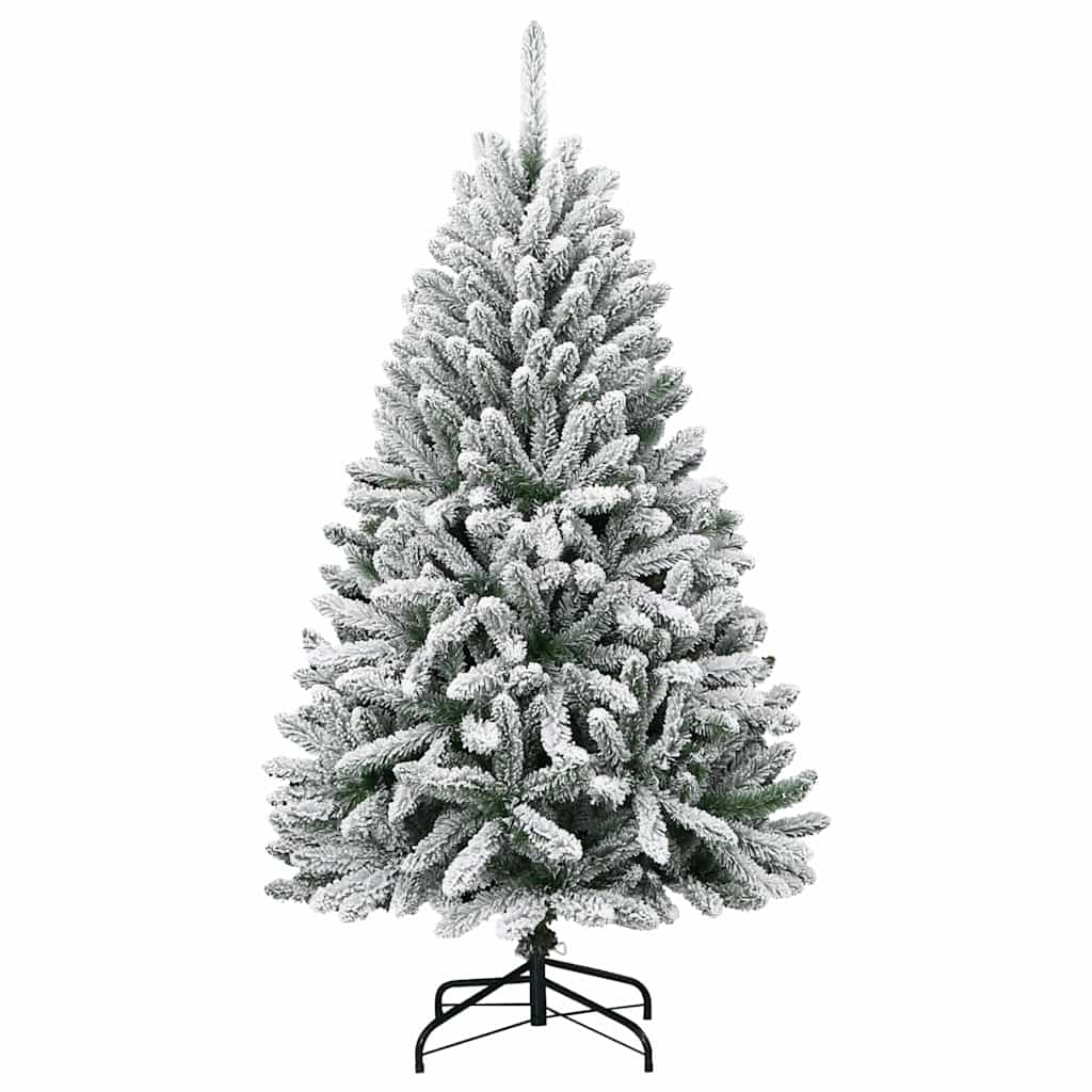 Umjetno božićno drvce Zelena i bijela 150 cm PVC i metal