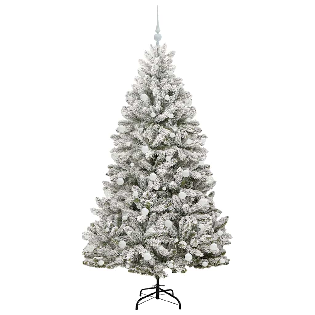 Umjetno božićno drvce Zelena i bijela 180 cm PVC i metal