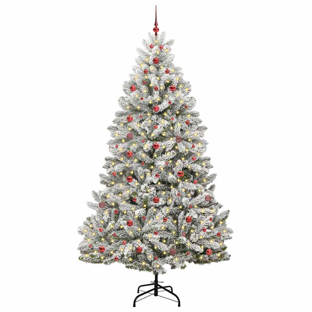 Umjetno božićno drvce Zelena i bijela 240 cm PVC i metal