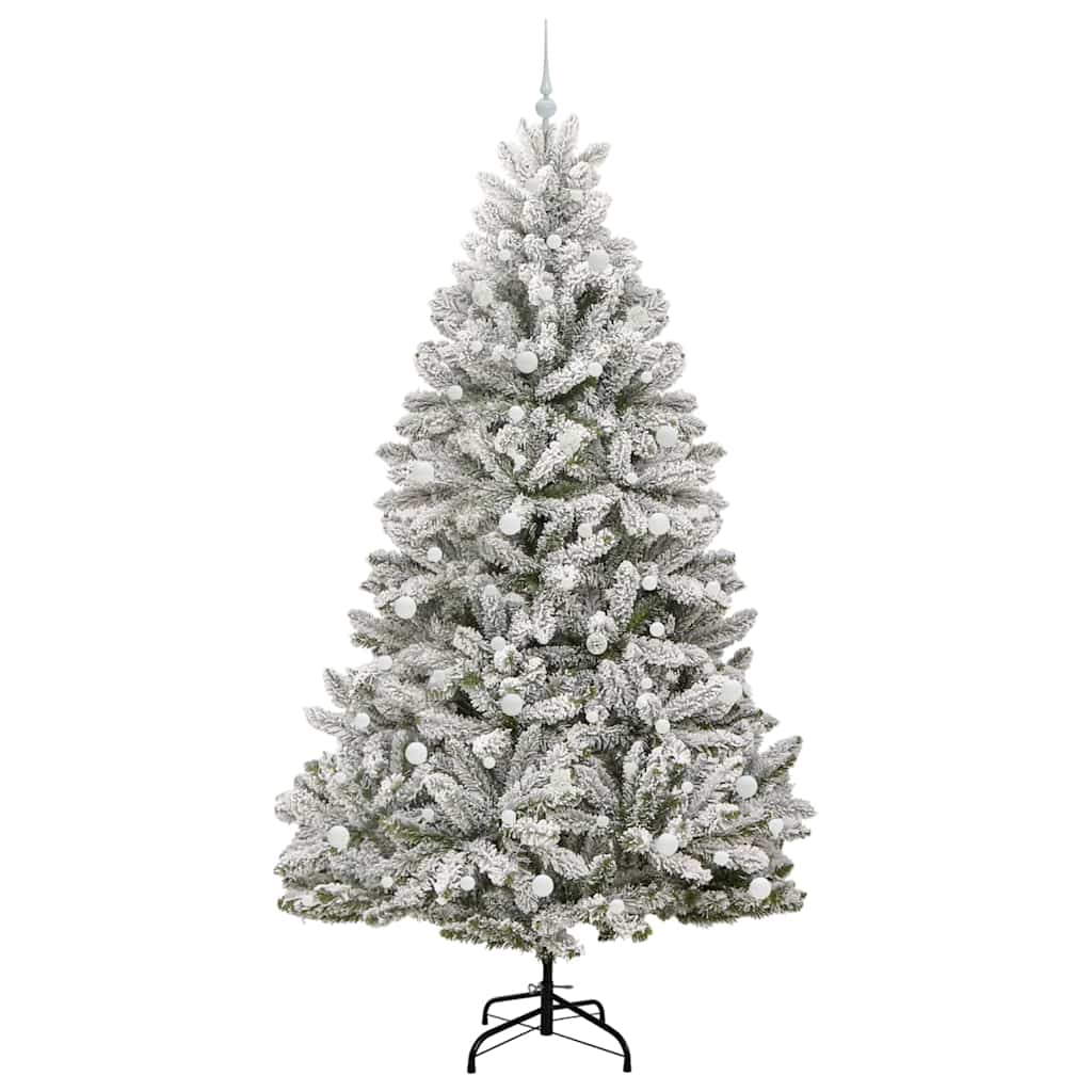 Umjetno božićno drvce Zelena i bijela 240 cm PVC i metal