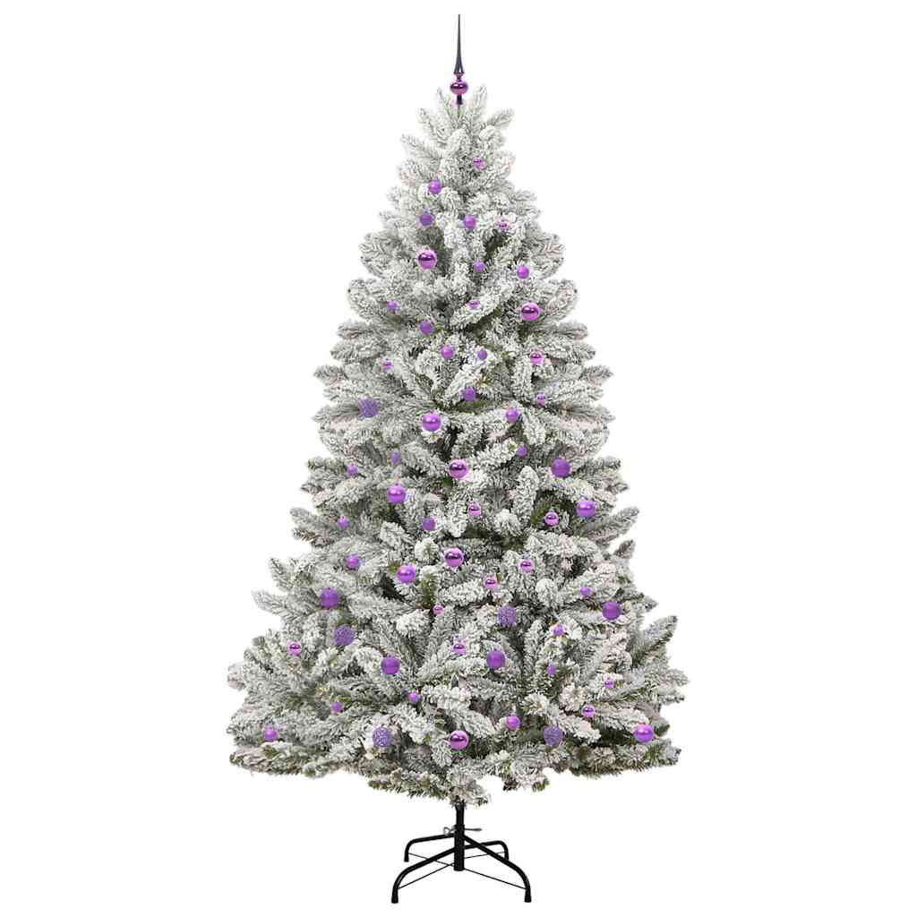 Umjetno božićno drvce Zelena i bijela 240 cm PVC i metal