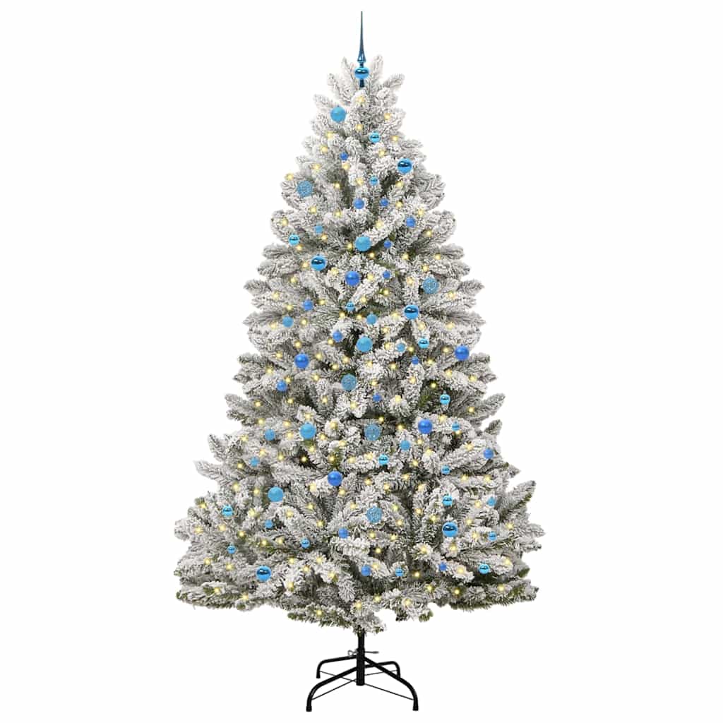 Umjetno božićno drvce Zelena i bijela 240 cm PVC i metal