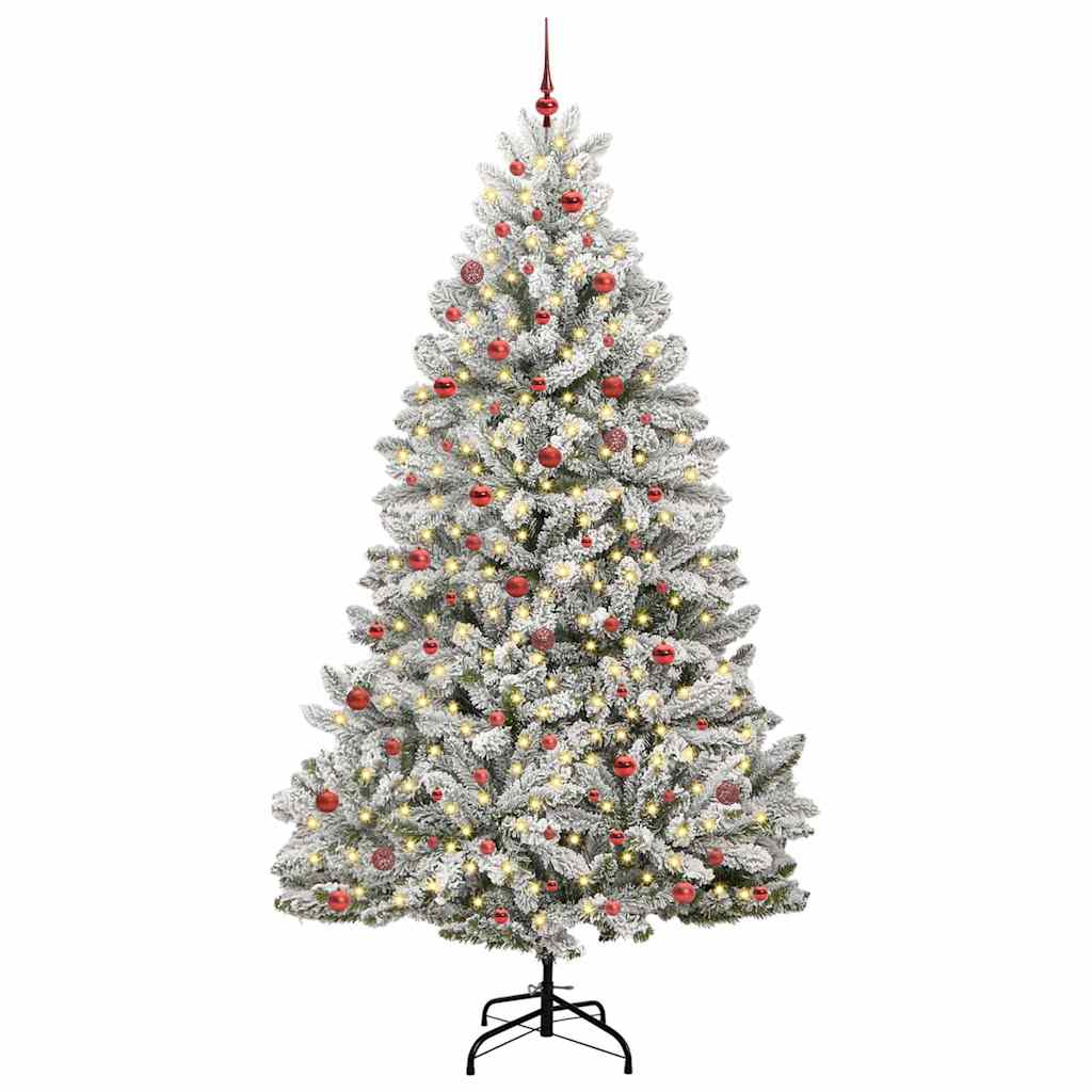 Umjetno božićno drvce Zelena i bijela 270 cm PVC i metal