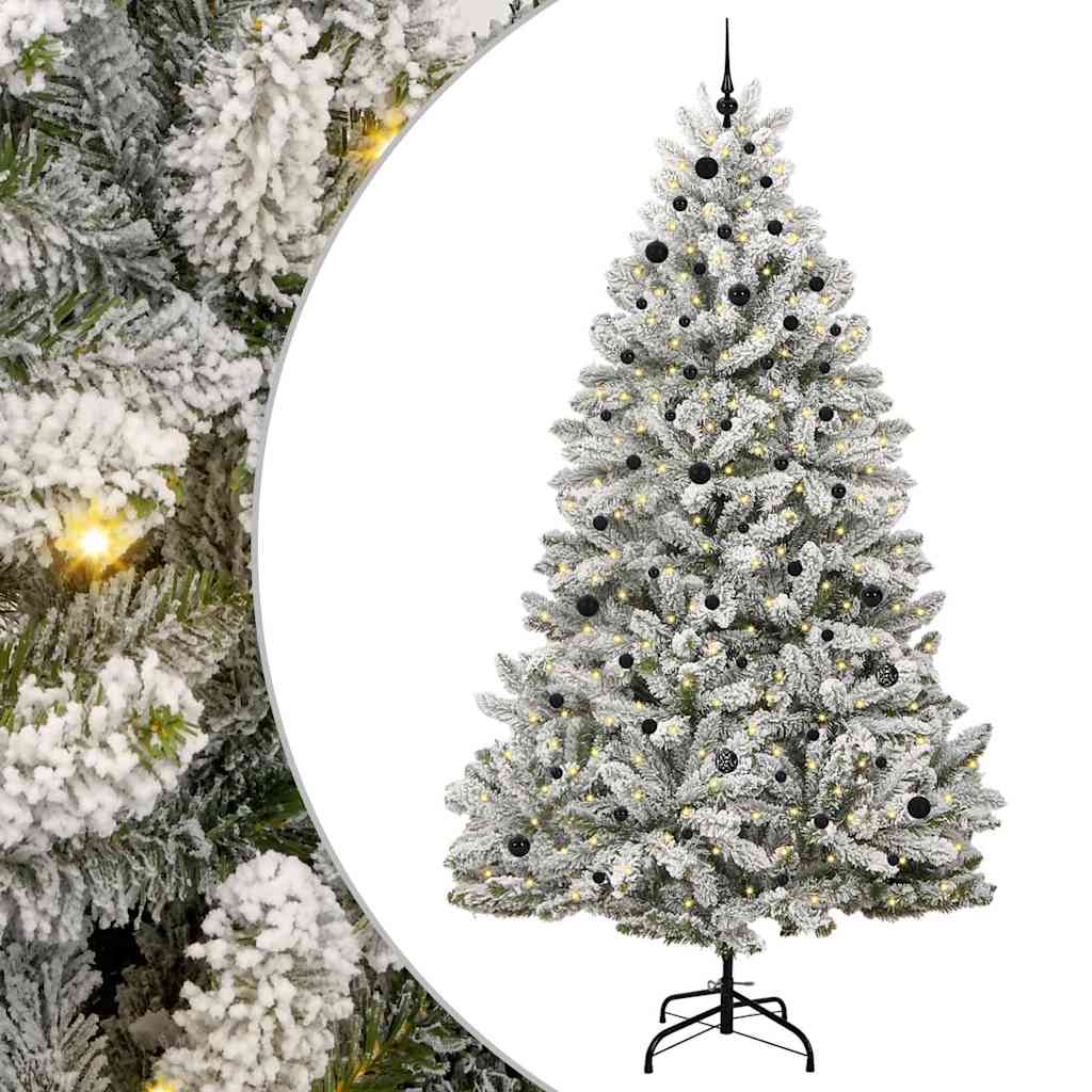 Umjetno božićno drvce Zelena i bijela 270 cm PVC i metal