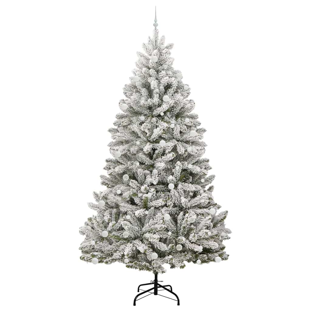 Umjetno božićno drvce Zelena i bijela 270 cm PVC i metal