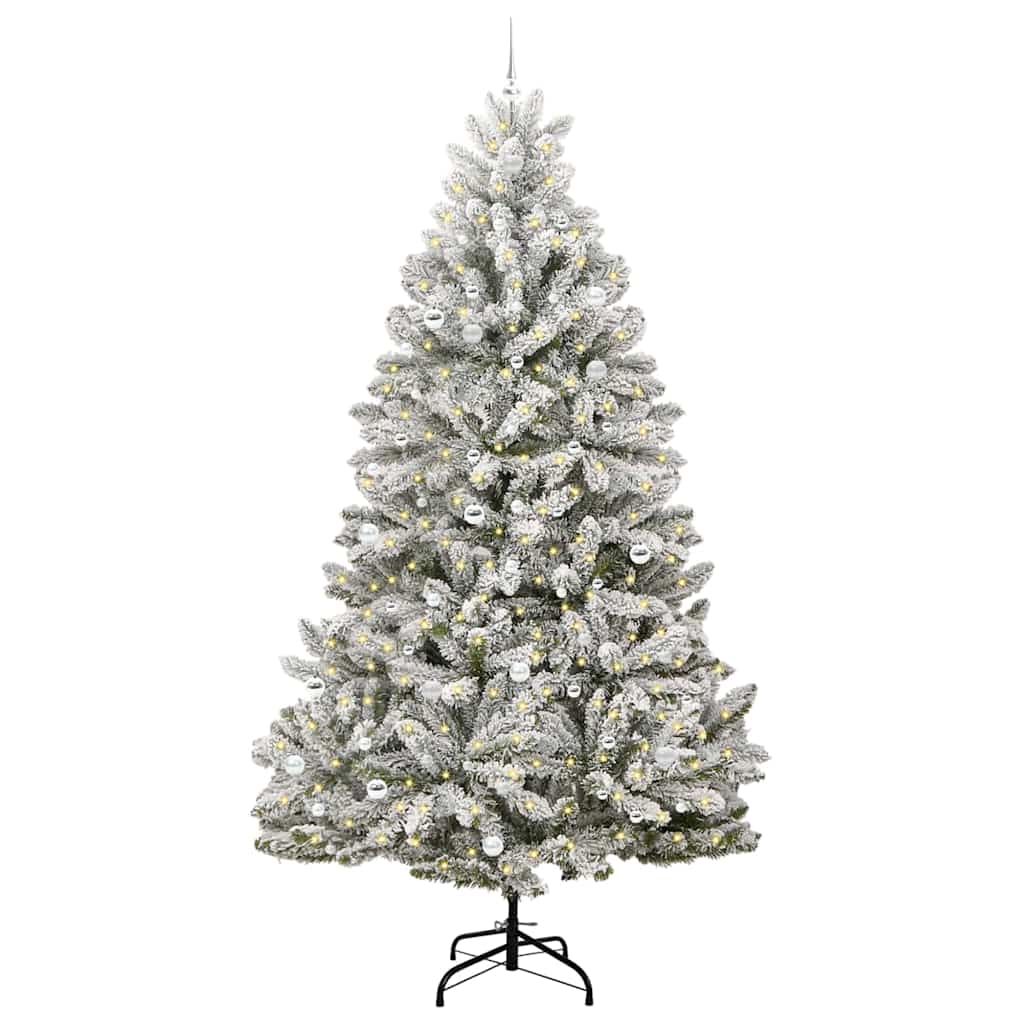 Umjetno božićno drvce Zelena i bijela 270 cm PVC i metal