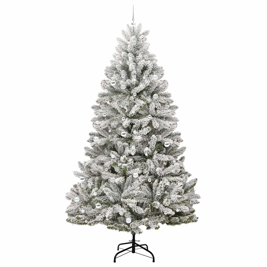 Umjetno božićno drvce Zelena i bijela 270 cm PVC i metal