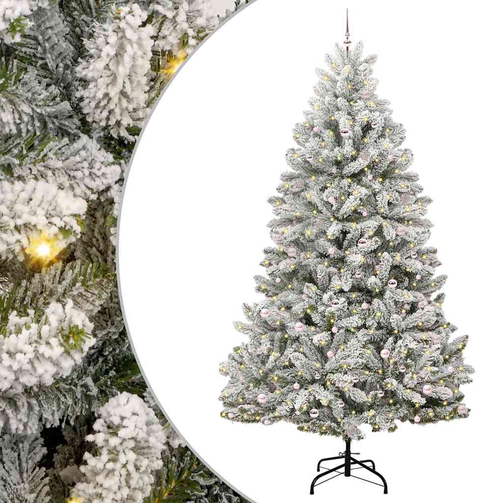 Umjetno božićno drvce Zelena i bijela 300 cm PVC i metal