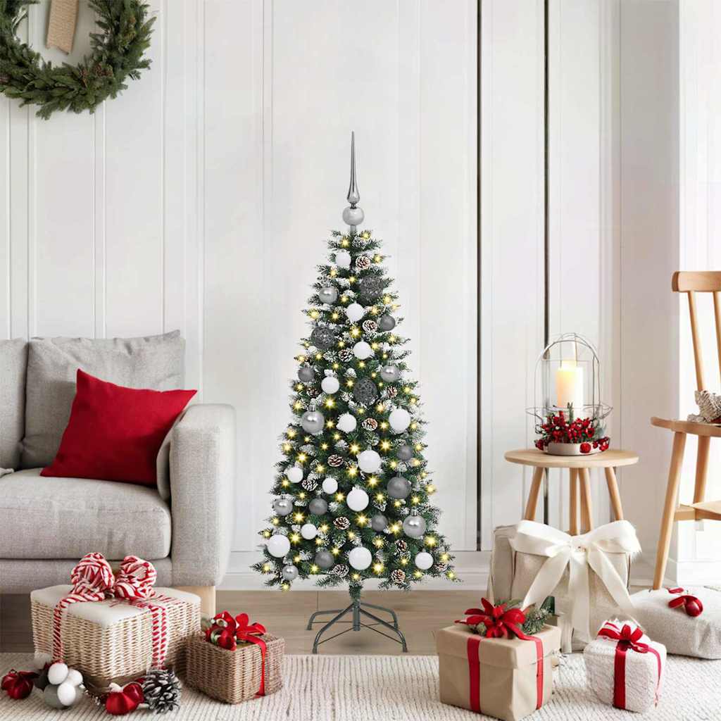 Umjetno božićno drvce Zelena 120 cm PVC, Plastika i Čelik