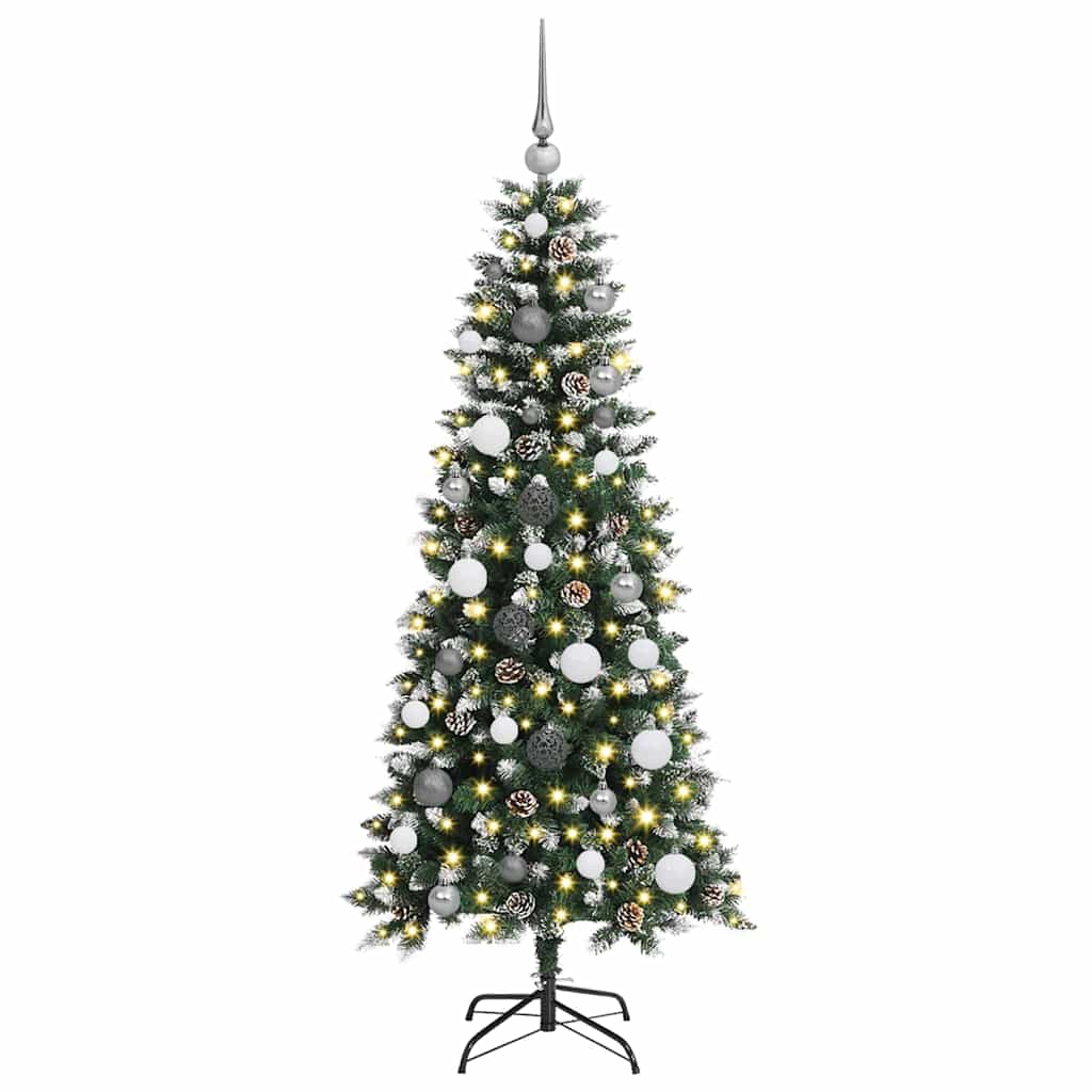 Umjetno božićno drvce Zelena 150 cm PVC, Plastika i Čelik