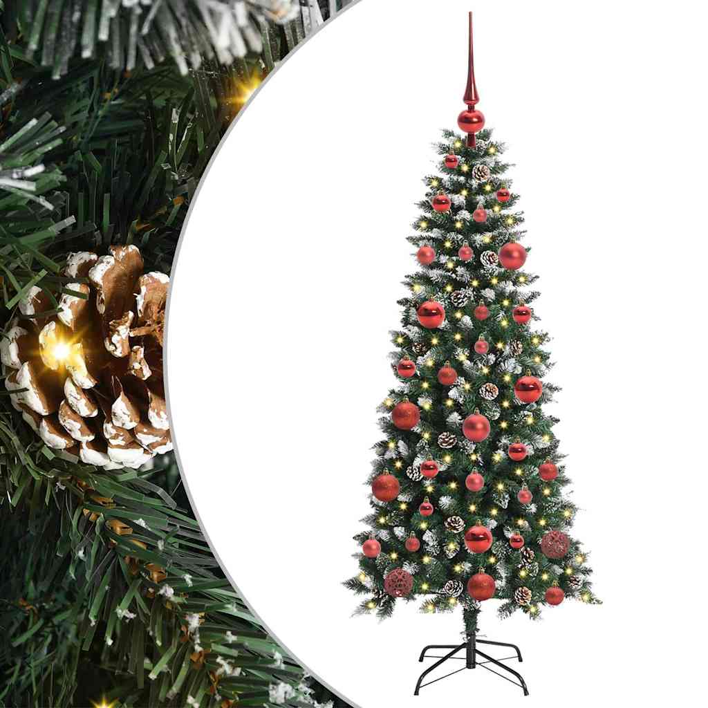 Umjetno božićno drvce Zelena 150 cm PVC, Plastika i Čelik