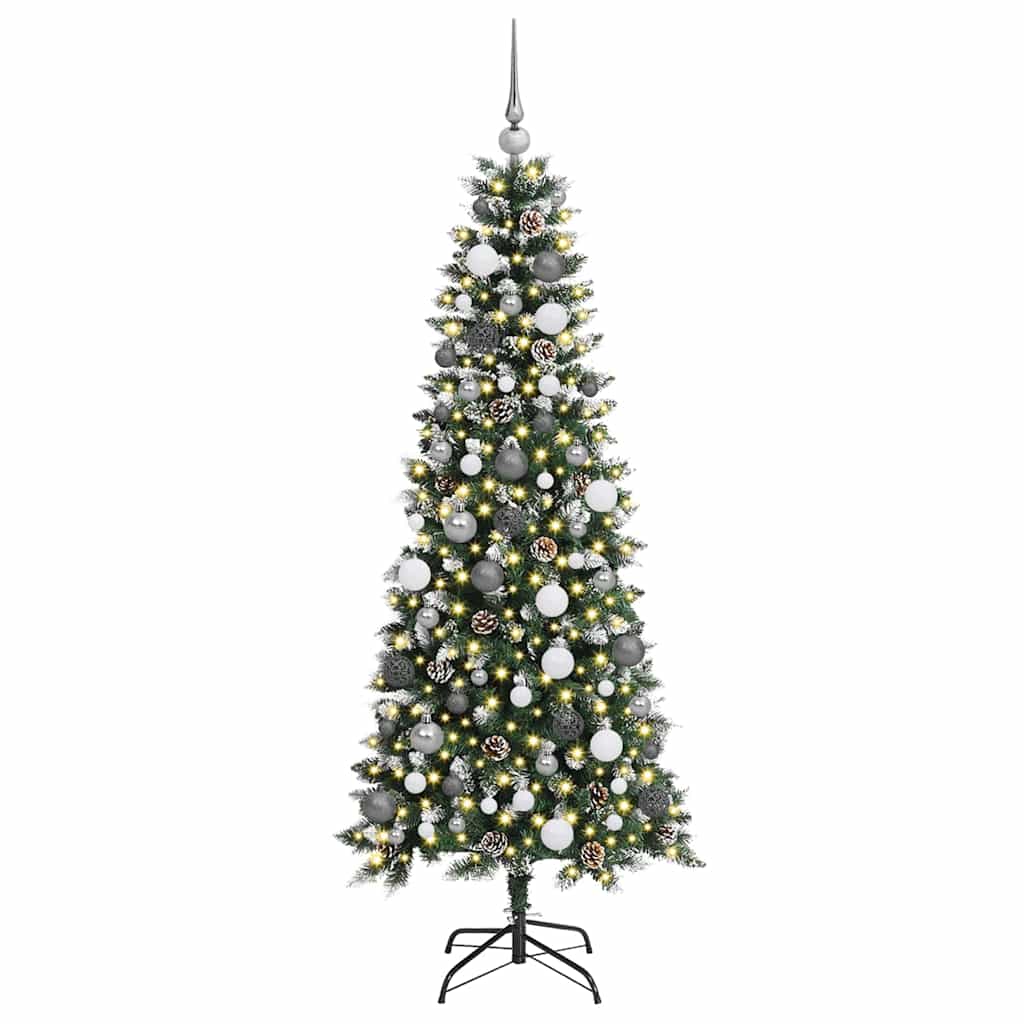 Umjetno božićno drvce Zelena 180 cm PVC, Plastika i Čelik