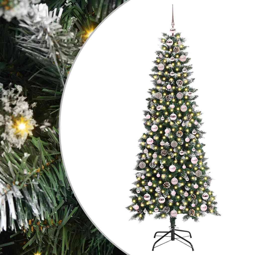 Umjetno božićno drvce Zelena 180 cm PVC, Plastika i Čelik