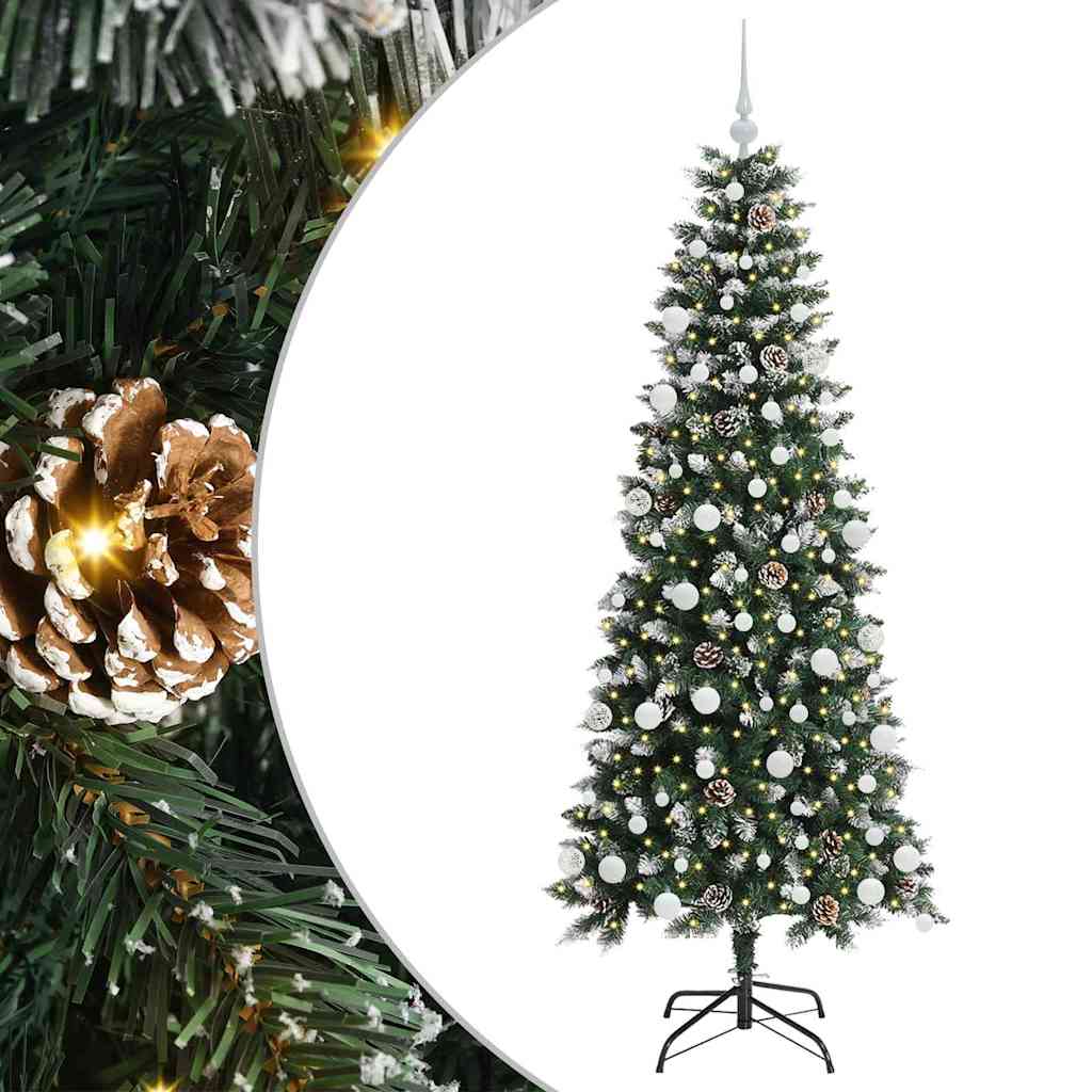 Umjetno božićno drvce Zelena 180 cm PVC, Plastika i Čelik