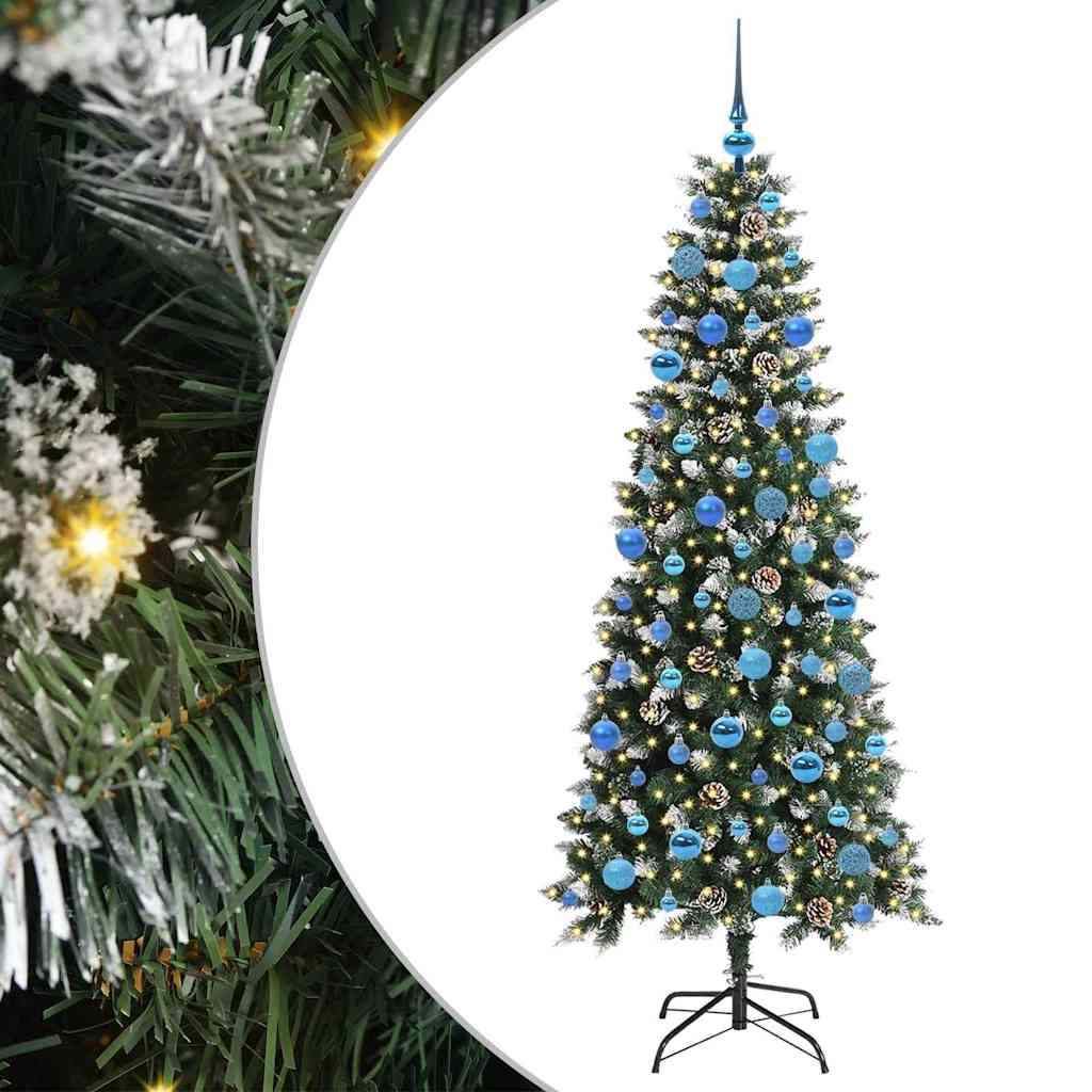 Umjetno božićno drvce Zelena 180 cm PVC, Plastika i Čelik