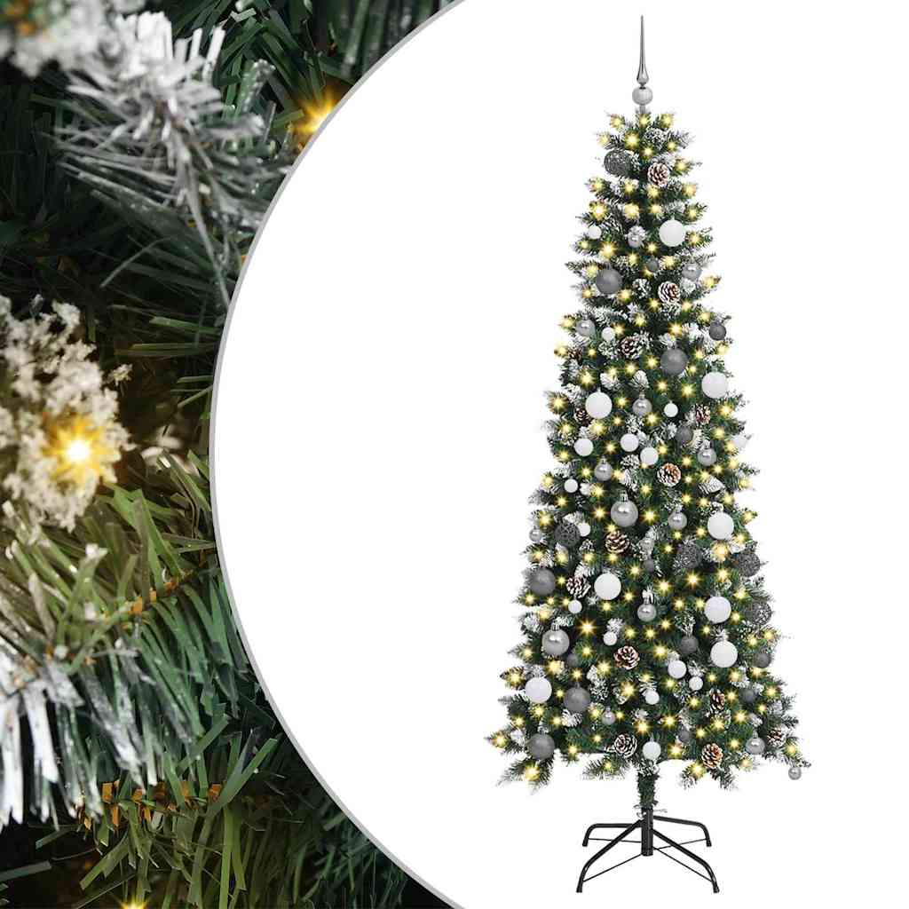 Umjetno božićno drvce Zelena 210 cm PVC, Plastika i Čelik