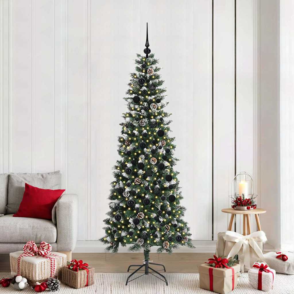 Umjetno božićno drvce Zelena 210 cm PVC, Plastika i Čelik