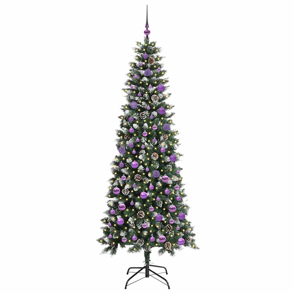 Umjetno božićno drvce Zelena 210 cm PVC, Plastika i Čelik
