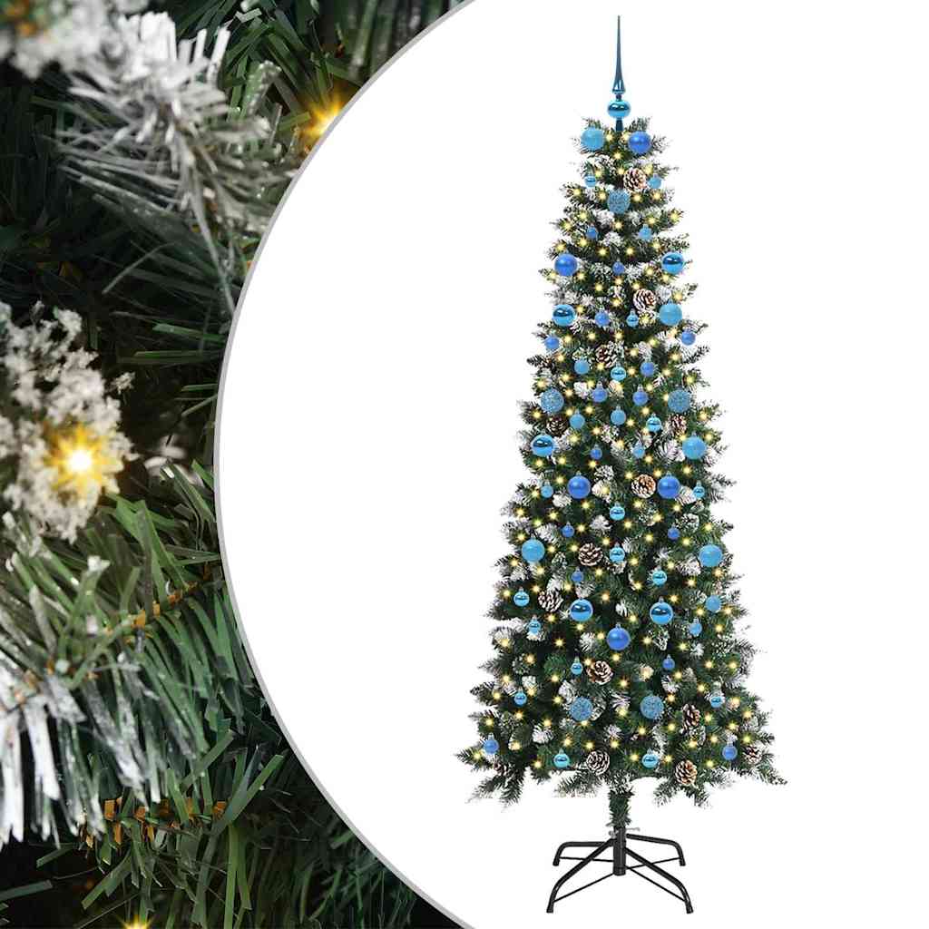 Umjetno božićno drvce Zelena 210 cm PVC, Plastika i Čelik