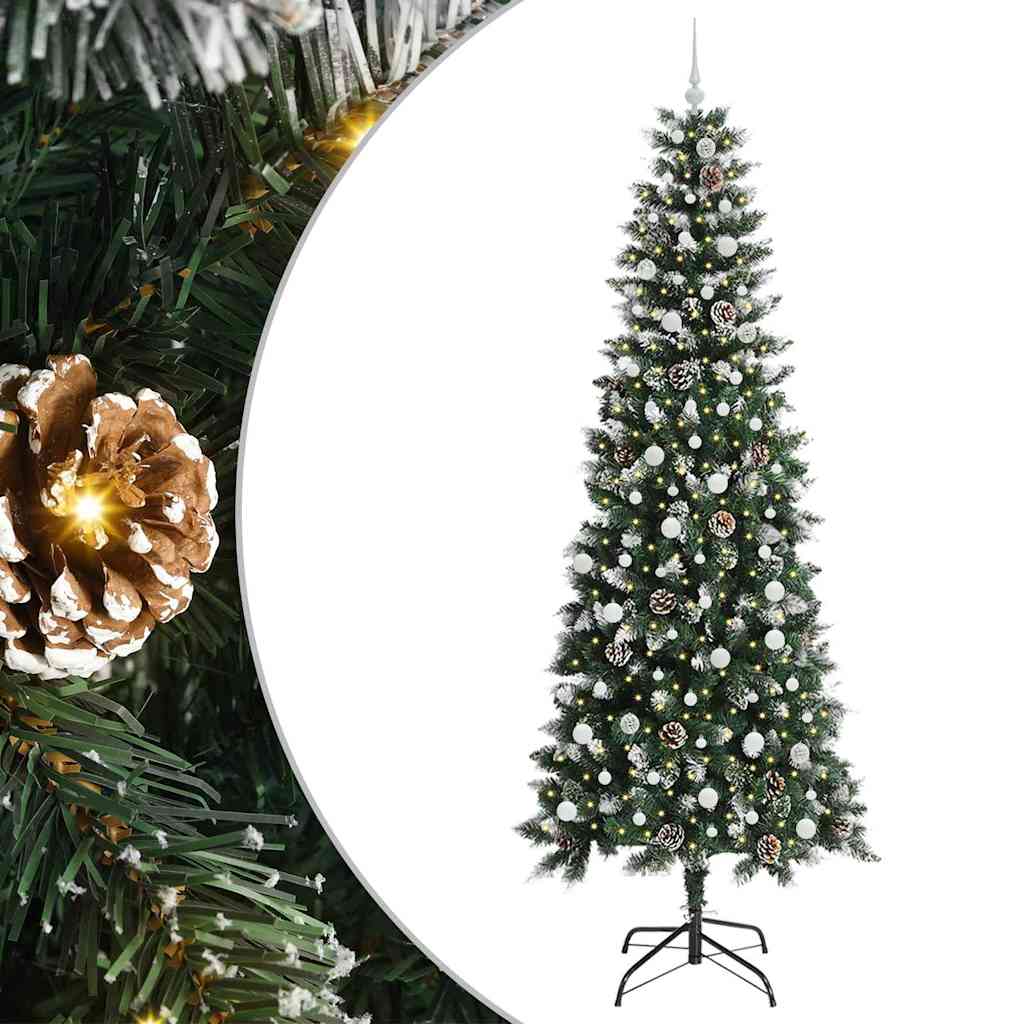 Umjetno božićno drvce Zelena 240 cm PVC, Plastika i Čelik