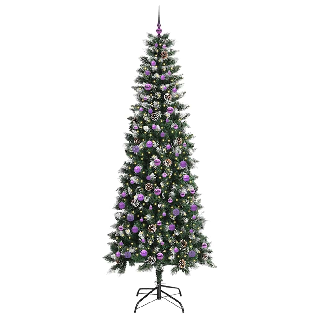 Umjetno božićno drvce Zelena 240 cm PVC, Plastika i Čelik