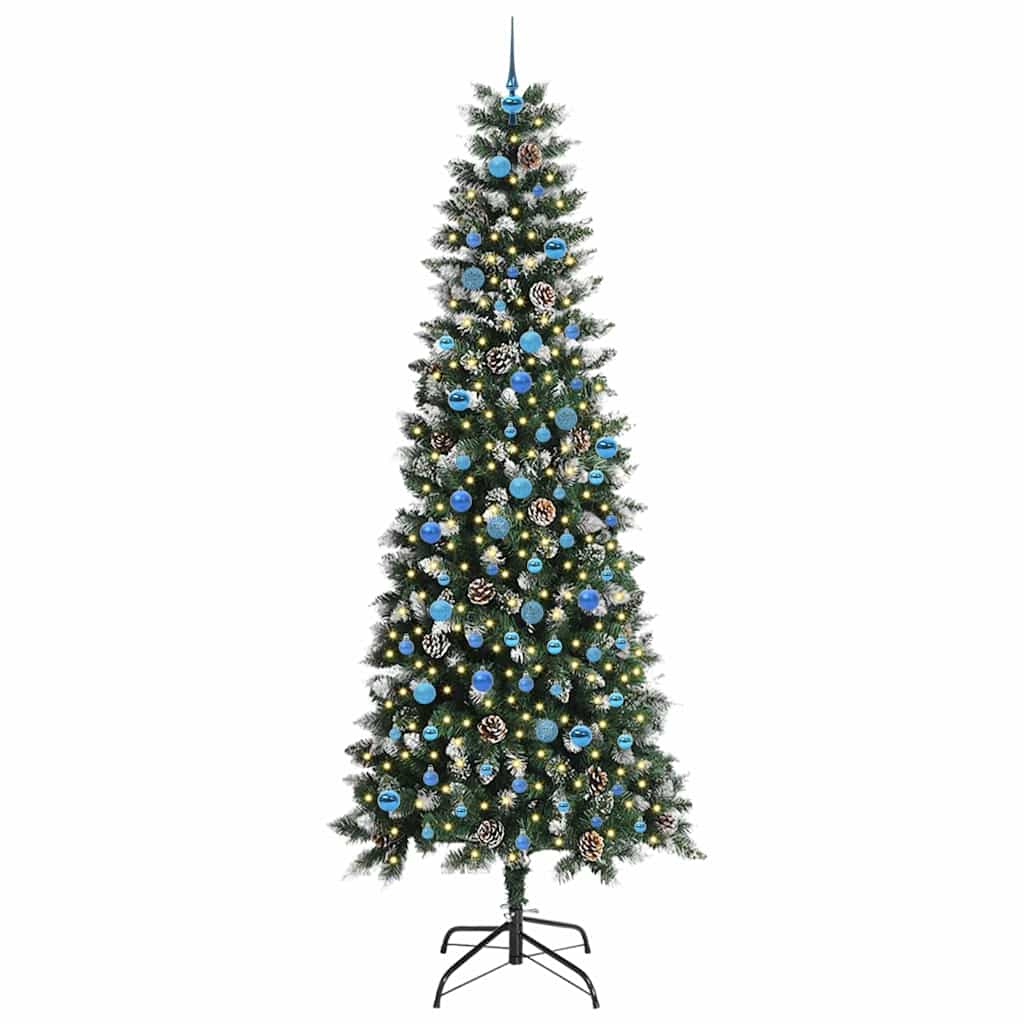 Umjetno božićno drvce Zelena 240 cm PVC, Plastika i Čelik