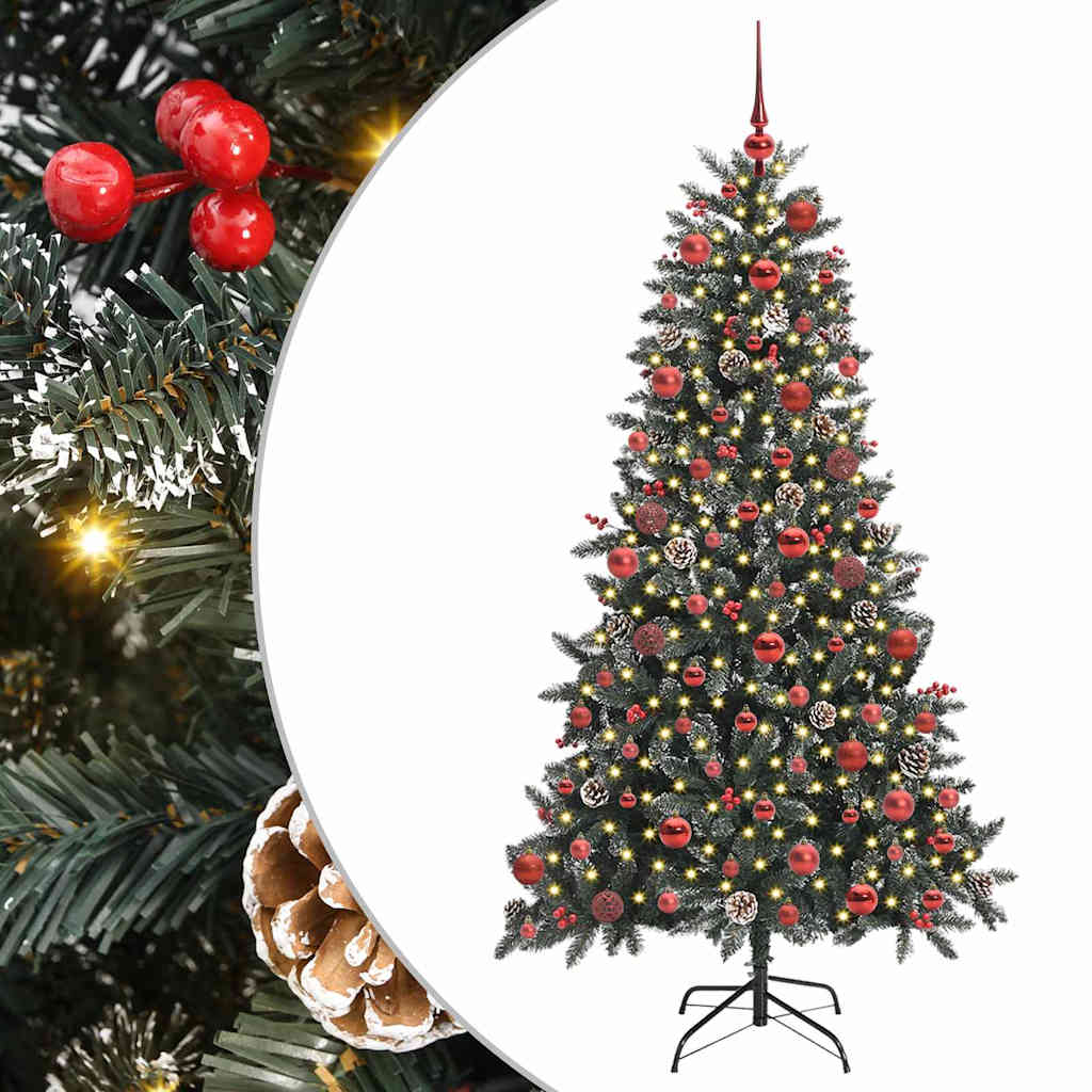 Umjetno božićno drvce Zelena 180 cm PVC, Plastika i Čelik