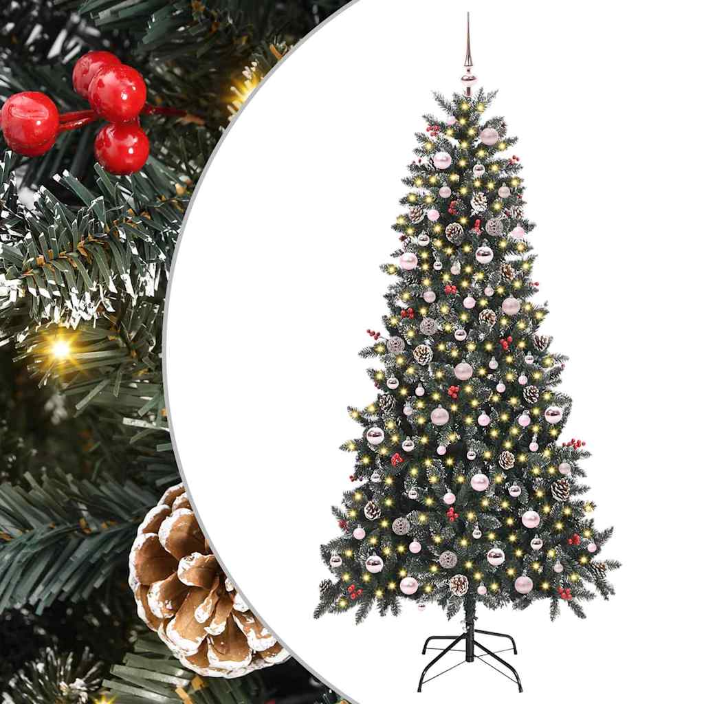 Umjetno božićno drvce Zelena 240 cm PVC, Plastika i Čelik
