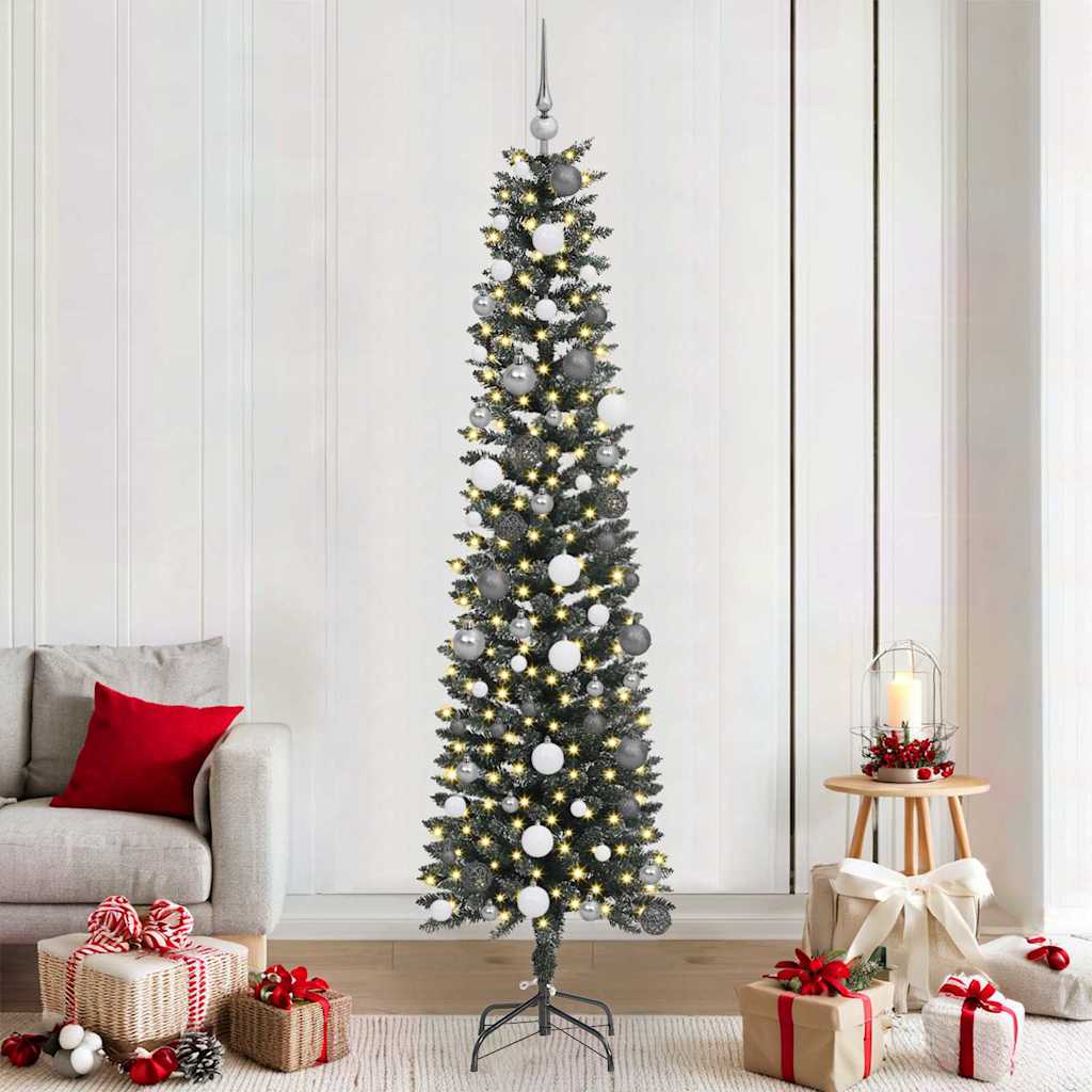 Umjetno božićno drvce Zelena 210 cm PVC, Plastika i Čelik
