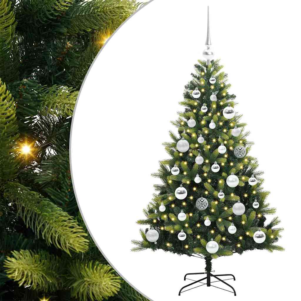 Umjetno rasklopivo božićno drvce 150 LED-a Zelena 120 cm