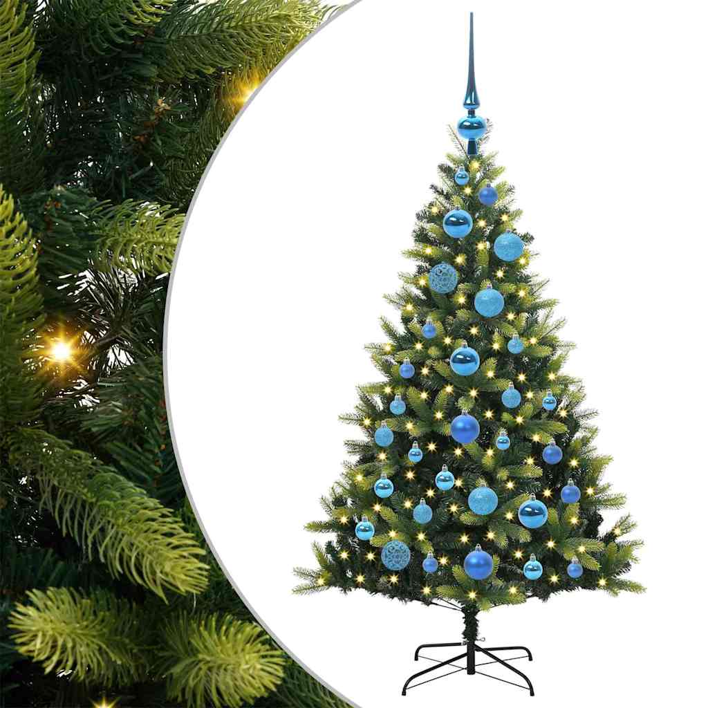 Umjetno rasklopivo božićno drvce 150 LED-a Zelena 120 cm