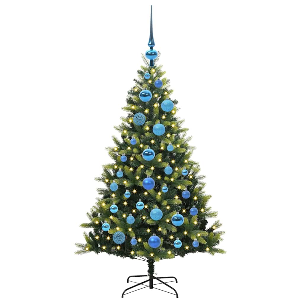 Umjetno rasklopivo božićno drvce 150 LED-a Zelena 120 cm