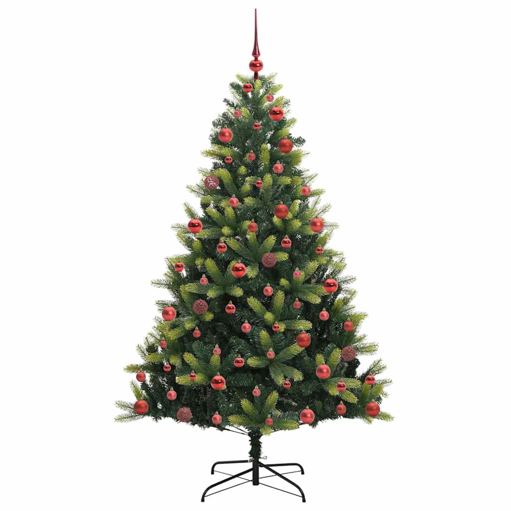 Umjetno savitljivo božićno drvce s 300 LED dioda Zelena 180 cm