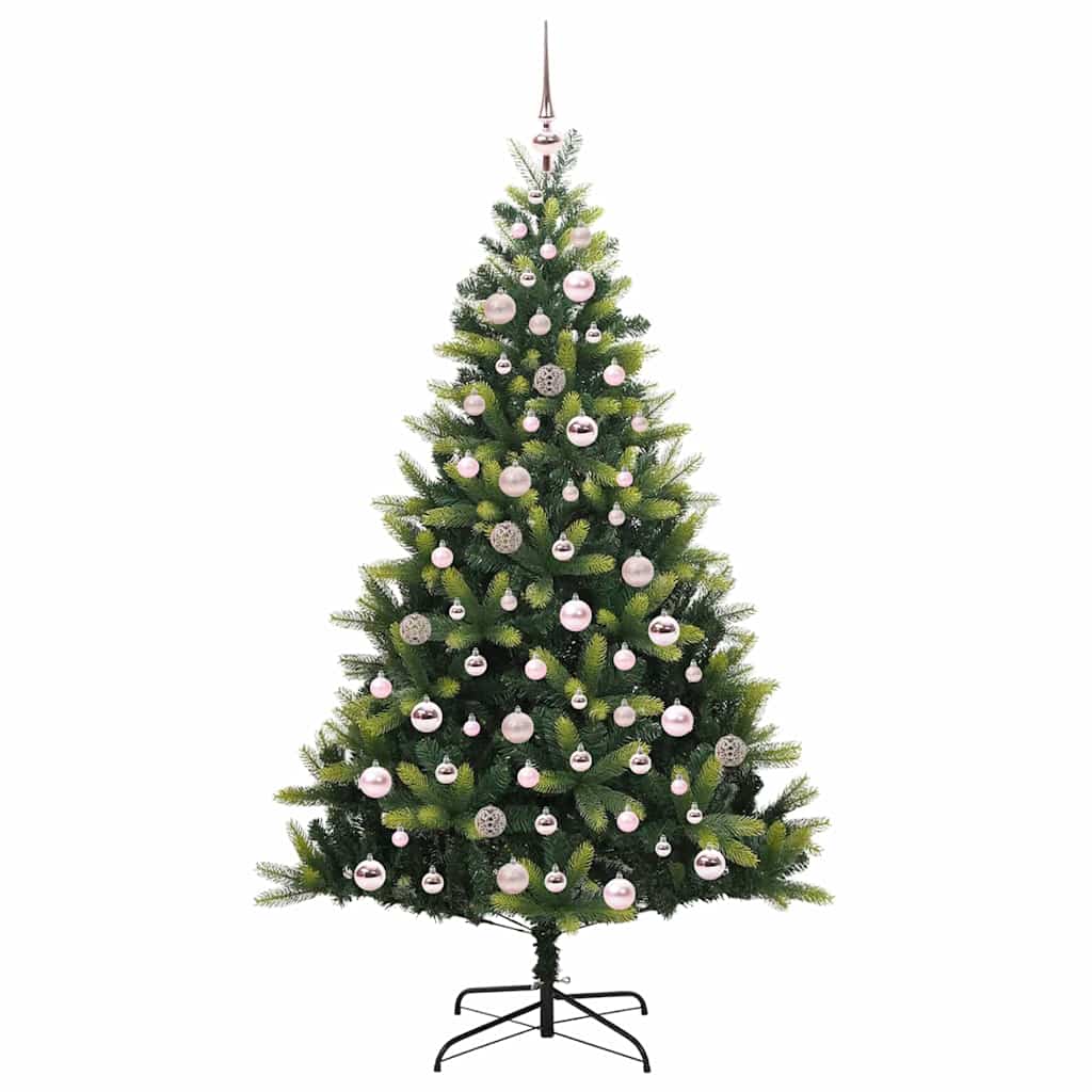 Umjetno savitljivo božićno drvce s 300 LED dioda Zelena 180 cm